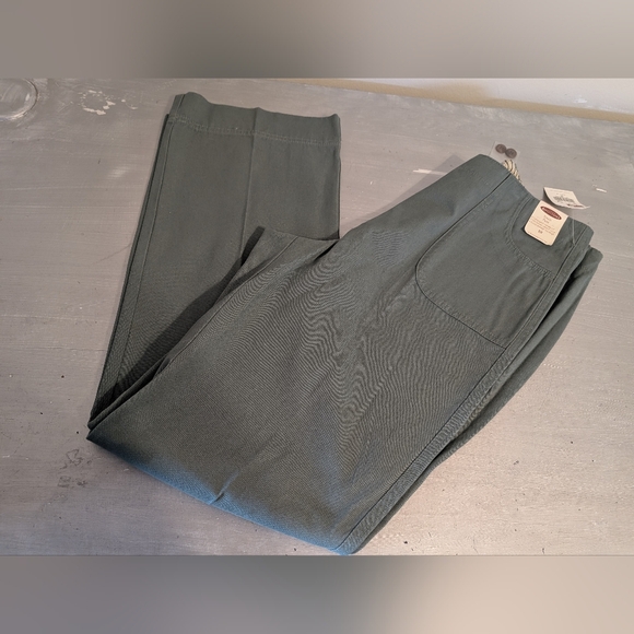 NWT Northern Reelections 100% Cotton Town Pants Leaf/ green Straight leg Sz 10 - Picture 14 of 15